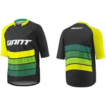 Джерси с коротким рукавом TRANSFER черный/желтый/зеленый SM/MD