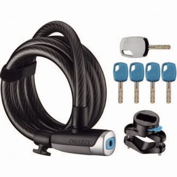 Замок для велосипеда SURELOCK FLEX KEY COIL 12 (12 мм трос в оплетке)